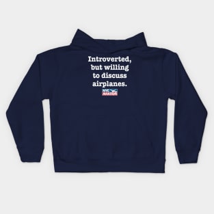 Introverted, but… (White) Kids Hoodie